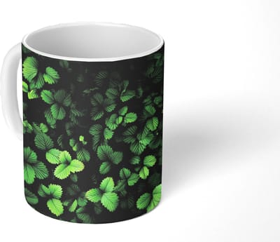 Mok - Koffiemok - Groen - Bladeren - Kartel - Zonlicht - Mokken - 350 ML - Beker - Koffiemokken - Theemok