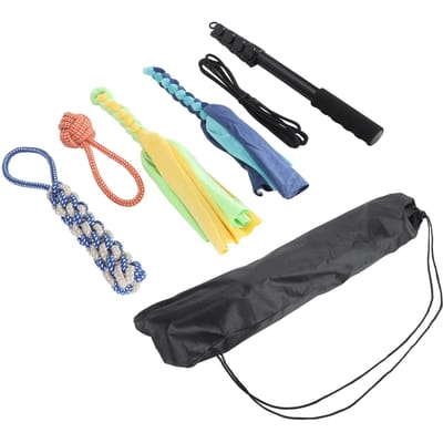 Interactief Flirt Paal Speelgoed Plezier Hond Uittrekbare Prikstok Aluminium Legering Flirt Paal met Lokker voor beige