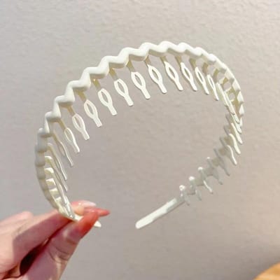 Gedrukt Haarbandje Voor Gezicht Wassen Hoofdband Zomer Dames Haarknoop Zomer Haarspeld wit