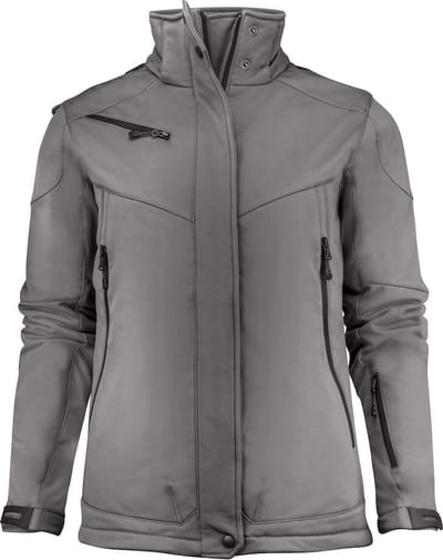 Printer SOFTSHELL JACKET SKELETON LADY 2261041 - Staalgrijs - XS