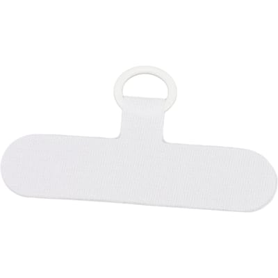 Universele Mobiele Telefoon Lanyard Patch Nylon Mobiele Telefoon Hangtouw Tab Verbindingsbevestiging wit