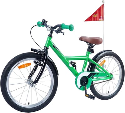 Kinderfiets - Jongensfiets Meisjesfiets - Veilig Fietsen - Verstelbaar Stuur Zadel - 20 Inch - Groen