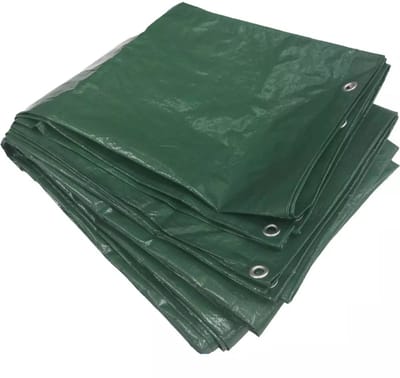 Benson Groen dekzeil 8x10 m - Weerbestendig - PE 120GSM - Versterkte hoeken