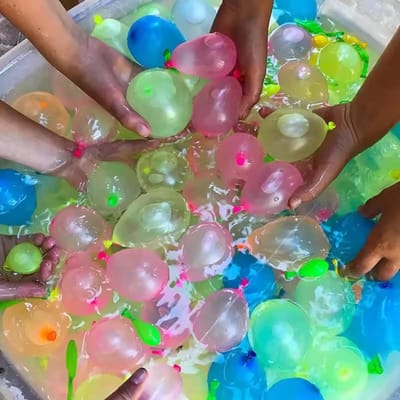 111 Stuks Grappige Waterpolo Bal Bom Zomer Zwembadfeest Polo Strand Zomer Buiten Snel Vul Waterbal Speelgoed brown