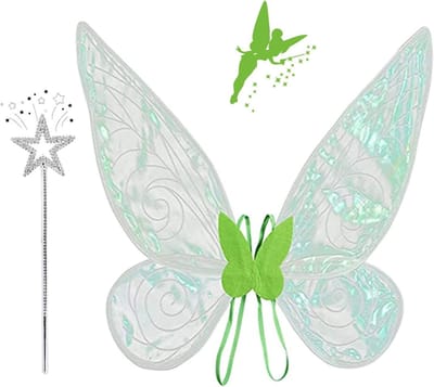 Betoverende Feestelijke Vlinderspelen voor Kinderen en Volwassenen, Perfect voor Verjaardagen, Halloween en Thematische Feestjes (Groen)