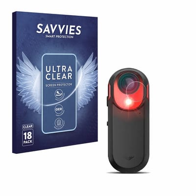 Savvies - Screenprotector voor Garmin Varia RCT 715 - Folie Beschermfolie transparant 18 Stuks