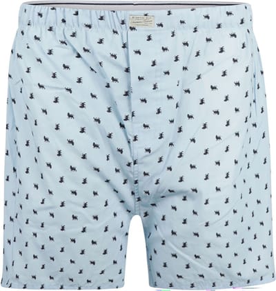 Steppin' Out Boxershort Print Leeuw Lichtblauw - Maat S - Heren - Boxershorts