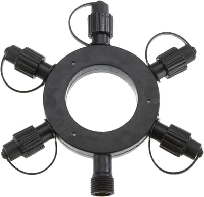 Star Trading ringconnector voor verlichtingssystemen Expo, LED en Connecta byStar Trading, connector voor buitenverlichtingssystemen, zwart, IP44