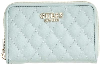 GUESS portemonnee Atabey SLG Medium Zip Around Wallet Light Sage mintgroen