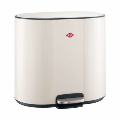WESCO Multicollector 3 Prullenbak Afvalscheiding (1x25 Liter, 2x12 Liter) | 49 Liter | Metaal - Mat zand | Pedaalemmer met Soft Close en Geurfilter