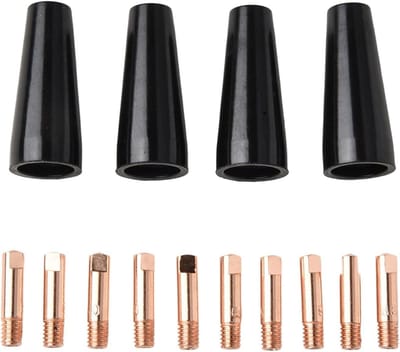 Lassen Accessoires Set - MIG MAG Onderdelen - Draadlassen Verbeteren - Hittebestendig Koper - 0.8 en 0.9 mm - Koperkleurig
