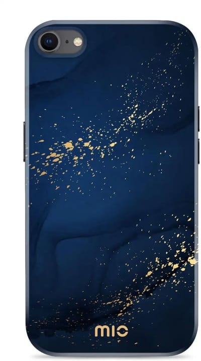 MIO by Mobilize Hoesje | Geschikt voor Apple iPhone SE (22/20)/8/7 | Compatibel met MagSafe / Qi2 | Hard Shell Back Cover | Midnight Sparkle
