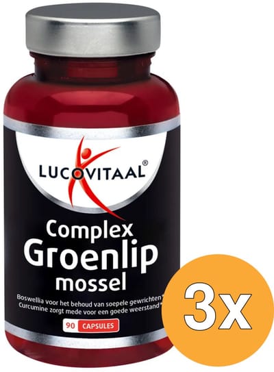 3x Lucovitaal Groenlipmossel (90 capsules)