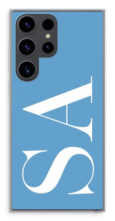 Gepersonaliseerd - Case Company® - Hoesje geschikt voor Samsung Galaxy S23 Ultra hoesje - Monogram N°2 - Soft Cover Telefoonhoesje - Bescherming aan alle Kanten en Schermrand
