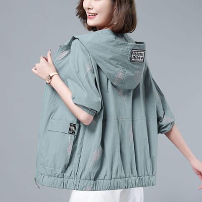 Lente Herfst Grote Maat 3XL Capuchon Windjack Vrouwen Trenchcoat 2021 Nieuwe Dunne Vrouwelijke Jas Casual Bovenkleding XXXL groen