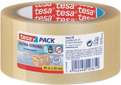 Verpakkingstape tesapack® Ultra Strong 66mx50mm transparant | 36 stuks