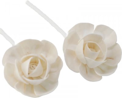 2 x natuurlijke diffusorbloemen - kleine lotus aan touwtje - Geurstokjes - Huisparfum