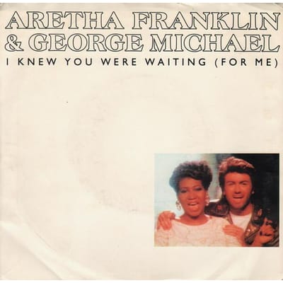 7-inch plaat ARETHA FRANKLIN & GEORGE MICHAEL - I Knew You Were Waiting (Voor mij) AS19559 Arista 1987 Canada Soul/Funk Gebruikt gray