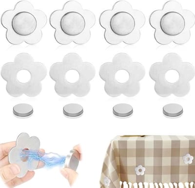 8x Magneten voor tafelkleden - Magnetisch Tafelklemmen - Tafelkleed vastzetten - Tafelkleed gewichten - Klemmetjes - Tafelkleedgewichten - Magnetisch - Outdoor tafelkleed - Verzwaarde gewichten - Magneten voor tafelkleden - Tafelkleedgewichten