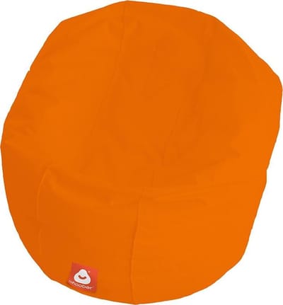Whoober ronde zitzak Ibiza L outdoor oranje - Wasbaar - Voor binnen en buiten