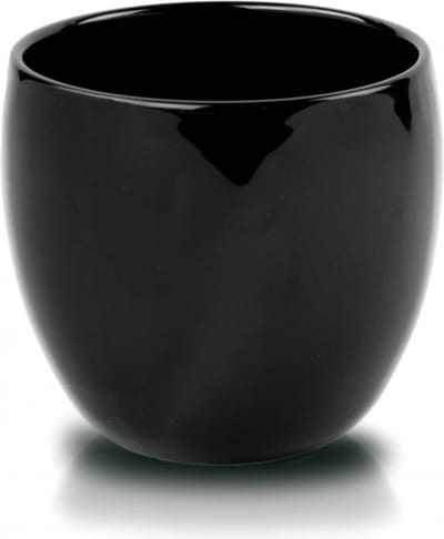 Decoratieve bloempot Piano D11cm H9cm keramiek / zwart