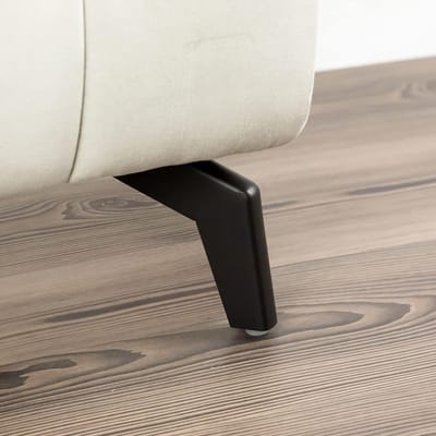 P17 - CASABLANCA | SET 4 Metalen Voeten +16 Schroeven | Afwerking: Matzwart | Hoogte: 16 cm | Materiaal: Metaal | Poten voor banken, meubels, kledingkasten, fauteuils | Metalen poten voor meubels