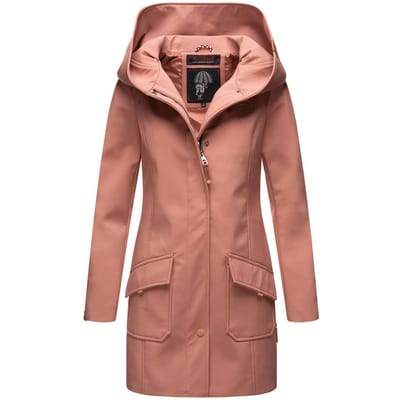 Marikoo dames softshelljas – Mayleen, waterafstotend met capuchon
