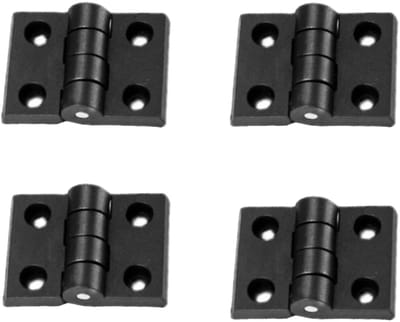 Dailygoods- Scharnieren 30 mm x 40 mm - Nylon/kunststof - Duurzaam - Geluidsreductie - Deurscharnieren - Lichtgewicht ontwerp - Betrouwbare verbinding - Deurscharnier