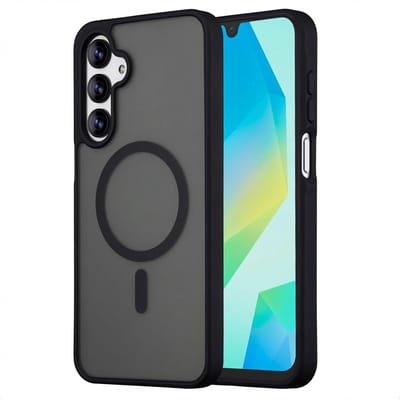 imoshion Hoesje - Geschikt voor Samsung Galaxy A16 (4G) / A16 (5G) / A17 (5G) / A26 / A17 (4G) - Color Guard Backcover met Magnetische Ring - Zwart