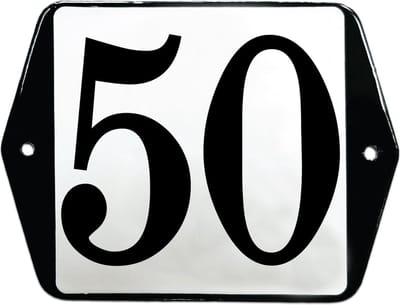Emaille huisummer model oor - 50