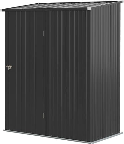 Outsunny tuinhuis - staal - 161,5B x 94,5D x 196H cm - zwart