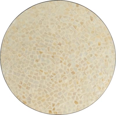 J-Line plateau Nuye Rond plateau - dienblad - karton - creme