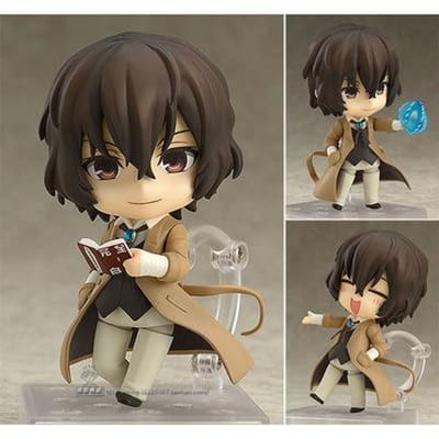 10cm Bungo Stray Dogs Q Editie Osamu Dazai Nakahara Chuuya Anime Figuur PVC Actie Figuur Standbeeld Figuur Set Speelgoed Cadeaus Premium Kwaliteit With box