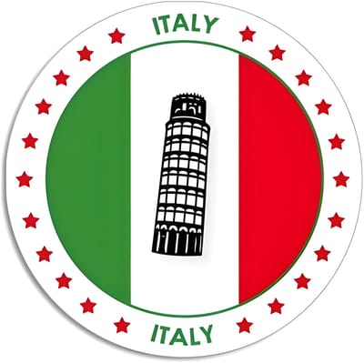 Bierviltjes Italie - 25x stuks - landenthema - versiering - onderzetter