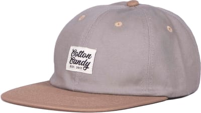 Cotton Candy - 6-panel Cap Grey / Light Brown