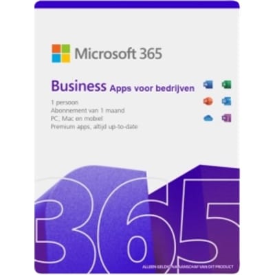 Microsoft 365 apps voor bedrijven | Maandabonnement | 1 Gebruiker | 15 Apparaten