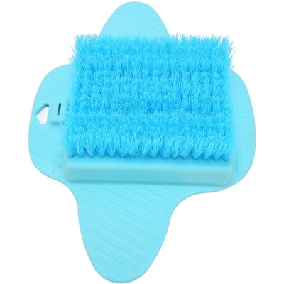 Douche Voetscrubber Hangend Gat Type Comfortabele Aanraking Voeten Wassen Reinigingsborstel voor Hotel blauw