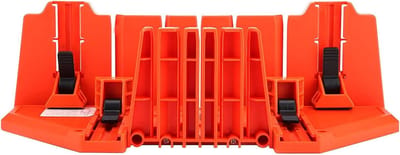Verstekbak Zaag - Houtsnijgereedschap - Precisie Zagen - Verstelbare Hoeken - 35 cm - Oranje