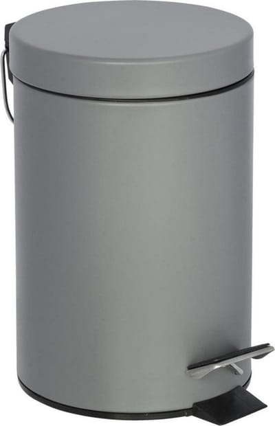Pedaalemmer - Grijs - 3L - H 25 x  Ø 16.5 cm