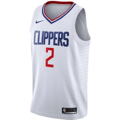 Maillot Nike NBA LA Clippers Kawhi Leonard Édition Association Homme Streetwear 865185-107 M white