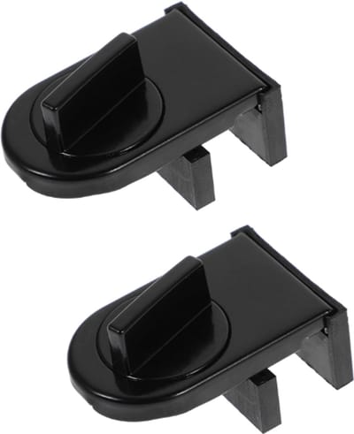 Raamslot - 2 stuks - Raambegrenzer - Schuifraam slot - raamvastzetter - Raambeslag - Raamvastzetter & deurvastzetter - Deurslot - Metaal - Zwart - 6*4*2.3 cm - voor Schuifraam en Deur