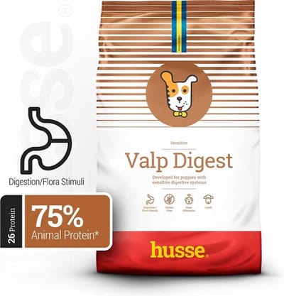 Husse Valp Lam en Rijst - Puppyvoer Droogvoer, Puppy Voer, Hondenvoer Droog, Hondenbrokken Junior - 5 x 150g Proefpakket