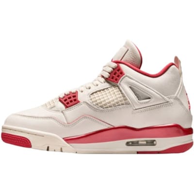 Air Jordan 4 Retro Valentijnsdag Dames Sneakers Crème Bleek-Ivoor Sierra-Rood HV0823-108 36