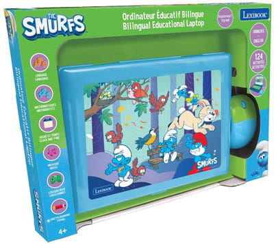 Ordinateur portable éducatif bilingue Schtroumpfs (FR/EN)