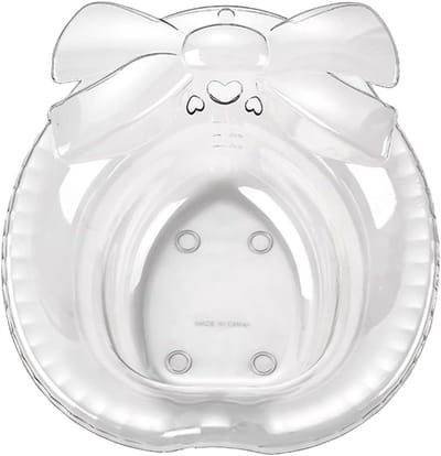 Zitbad Kom - Bidet Douche - Persoonlijke Reiniging - Met Overloopgat - 41 x 34.5 cm - Transparant