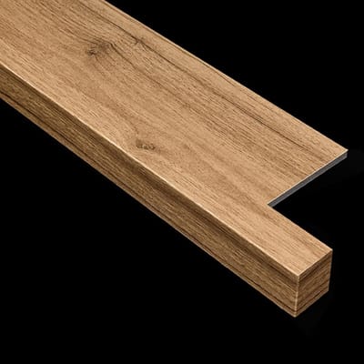 Vensterbankbeschermer - Randafwerking - Interieur Afwerken - Houtnerf look - 67 cm lengte - Bruin