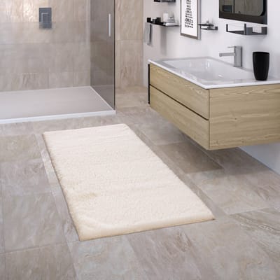 Paco Home Badkamerkleed Badmat Badvloerkleed Antislip Pluizig Wasbaar Effen 50x80 cm