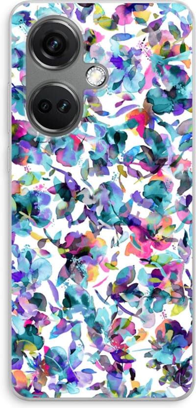 Case Company® - Hoesje geschikt voor OnePlus Nord CE 3 hoesje - Hibiscus Flowers - Soft Cover Telefoonhoesje - Bescherming aan alle Kanten en Schermrand