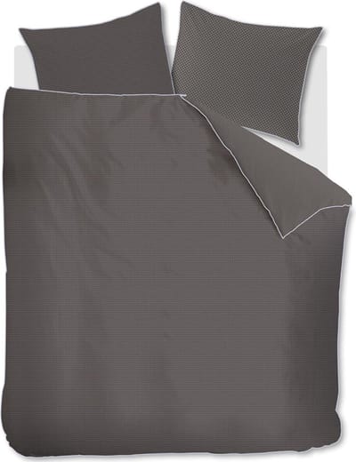 Kardol Richmond dekbedovertrek - Eenpersoons - 140 x 200/220 cm - Anthraciet