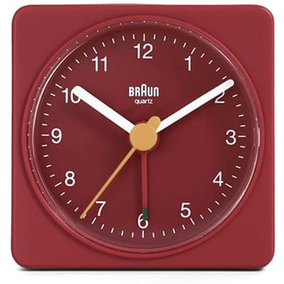 Braun BC02R - Wekker - Analoog - Reis - Rood